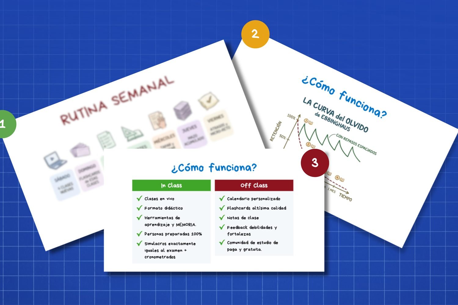 Instructivo del método MedCore: rutina semanal, cómo funciona y la curva del olvido de Ebbinghaus